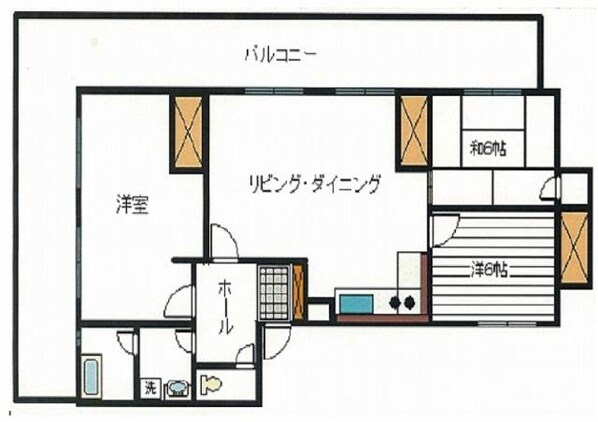 ライオンズマンション浮島通りの物件間取画像